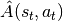 \hat{A}(s_t, a_t)