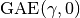 \mathrm{GAE}(\gamma, 0)