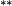 ^{**}