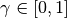 \gamma\in [0,1]