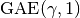 \mathrm{GAE}(\gamma, 1)