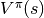 V^\pi(s)
