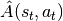 \hat{A}(s_t, a_t)