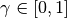 \gamma\in [0, 1]